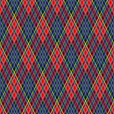 Rhombic seamless colorful with transparency effect, illustration pattern as a tartan plaidのイラスト素材