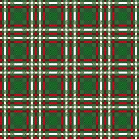 Green and red contrast tartan Scottish seamless pattern, texture for tartan, plaid, tablecloths, clothes, bedding, blankets and other textileのイラスト素材