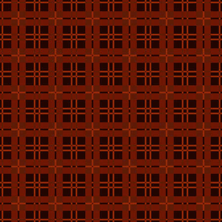 Rectangular seamless vector pattern as a tartan plaid mainly in brown hues, texture for flannel shirt, plaid, tablecloths, clothes, blankets and other textileのイラスト素材
