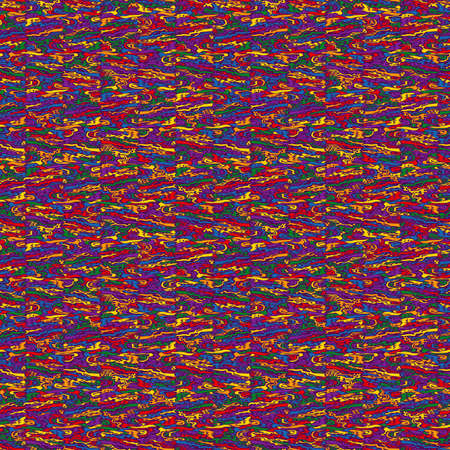 Seamless abstract pattern with multicolor mosaic shapes, hand drawing vectorのイラスト素材