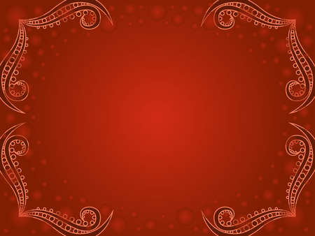 Greeting decorative card with circle and gradient in orange and brown huesのイラスト素材