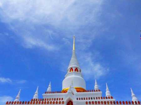 thai temple stupa.