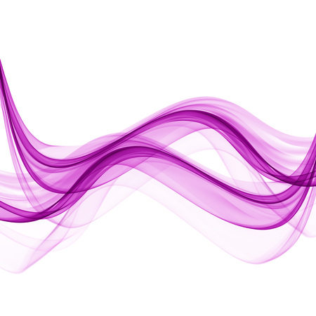 Abstract waves of purple on a white backgroundのイラスト素材