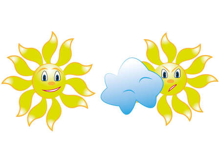 vector image of the sunのイラスト素材