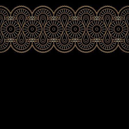 Background with gold lace ornamentのイラスト素材