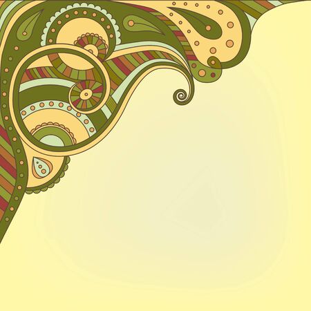 Vector background with abstract ornamentのイラスト素材