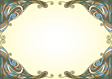 Background with twisty ornamentのイラスト素材