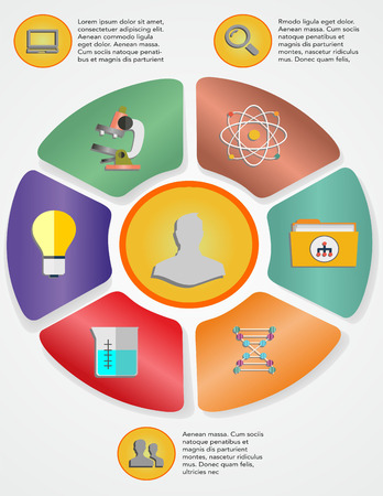 Medical, health icons and data elementsのイラスト素材