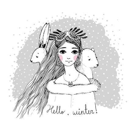 Hand drawing isolated objects on white background. Vector illustration.のイラスト素材