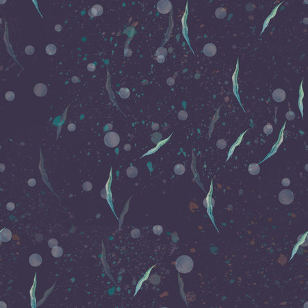 Watercolor illustration pattern bubbles, water, sea, ocean. Simple, childish, gentle Fabrics...