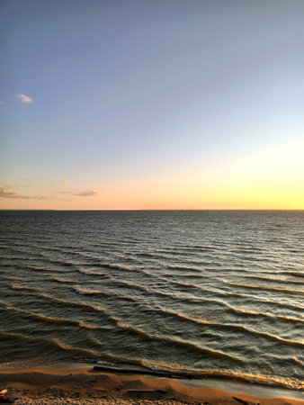 horizon, nature, water, ocean, sea, summer, sunset, beachの写真素材