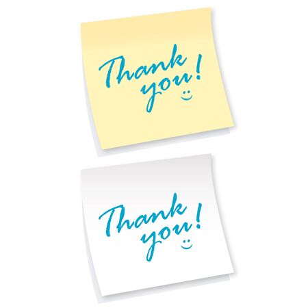 thank you stickerのイラスト素材