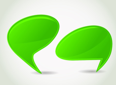 green speech bubbleのイラスト素材