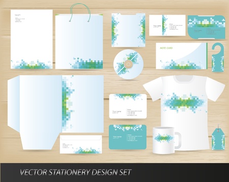 Vector stationery design setのイラスト素材
