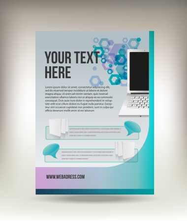 Vector flyer designのイラスト素材