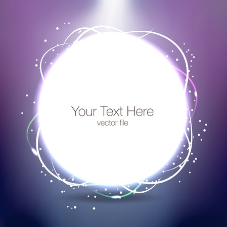 Abstract background with circle and sparklesのイラスト素材