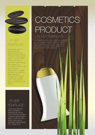 Spa Cosmetic flyerのイラスト素材