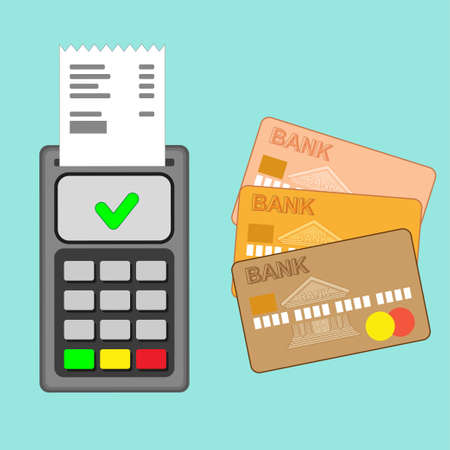 Non-cash technologies and the concept of credit card paymentのイラスト素材
