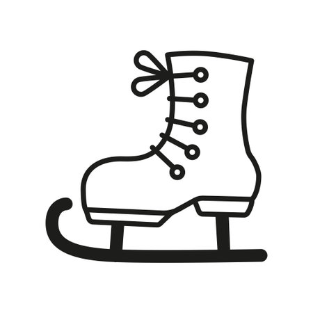 Vector winter logo design. Black and whiter Christmas tree iconのイラスト素材