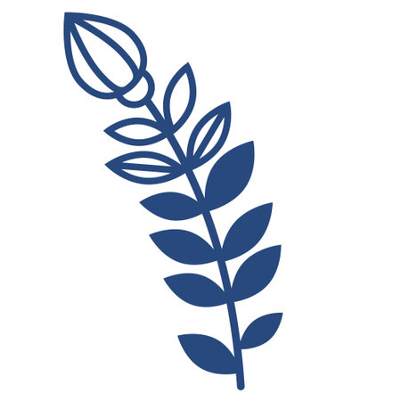 Vector illustration of flowers but silhouette isolated on white backgroundのイラスト素材