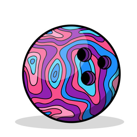 Vector illustration of bowling ballのイラスト素材