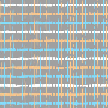 Seamless pattern. Colorful horizontal stripes with fuzzy edges and vertical blurのイラスト素材