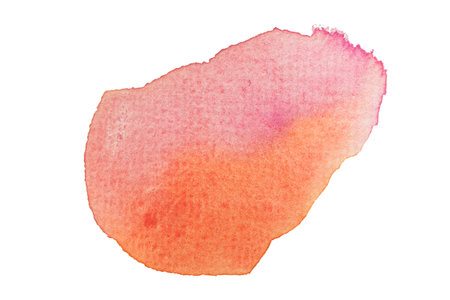 Vibrant pink and orange watercolor textured backgroundの写真素材