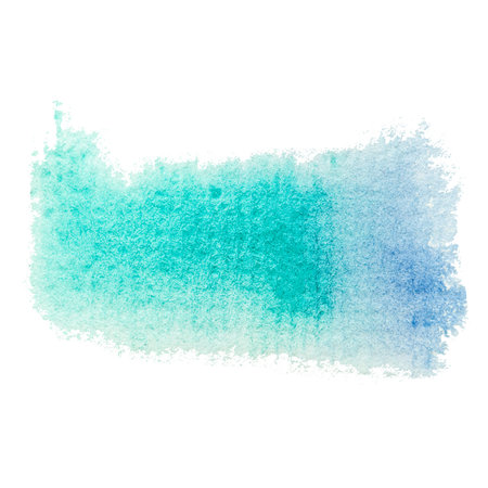 Abstract blue and green watercolor texture with gradient effectの写真素材