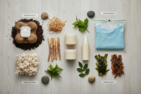 A Sustainable Beauty Collection Featuring Recyclable Materials, Eco-Friendly Products, and Nature-Inspired Designs for a Greener Futureの素材