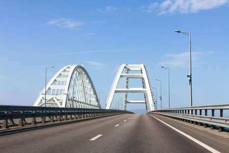 passage along the Crimean bridge arch