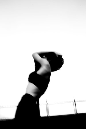 Silhouettes of Beautiful Girlの写真素材