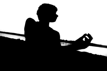 Silhouettes of Beautiful Girlの写真素材