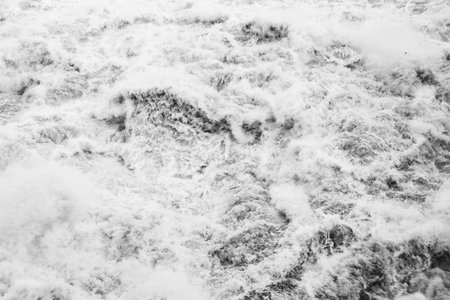 Black and white water wave texture