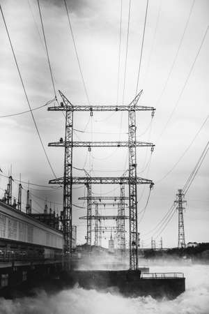Urban architecture, city landscape, background and textureの写真素材