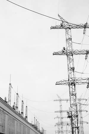 Urban architecture, city landscape, background and textureの写真素材