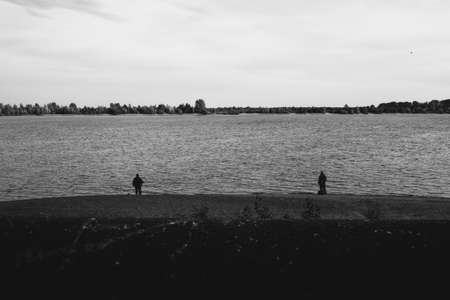 Close-up of water texture, smooth waves of water on the shore, landscape photo of waterの写真素材