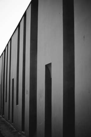 Black and white landscape photography, natural urban background and unusual texturesの写真素材