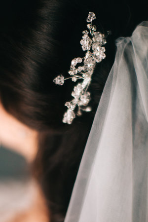 Details of the bride, morning of wedding, wedding accessories