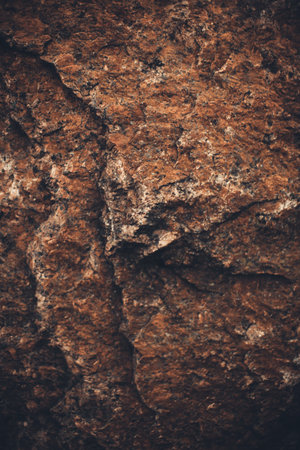 Stone texture in warm colors, close-up of the mountain landscapeの写真素材