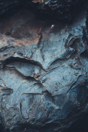 close-up rock texture, stone pattern and abstraction on the rocks of the mountainsの写真素材