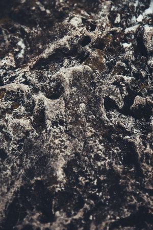 close-up rock texture, stone pattern and abstraction on the rocks of the mountainsの写真素材
