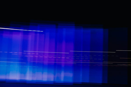 Abstract blue and purple background, colorful night lights and light representation