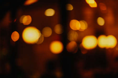 abstract red bokeh background, space for textの写真素材