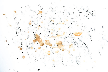 Background and texture, abstract and pattern. Abstract gouache painting, a combination of textures on canvas. Modern art in painting.の写真素材