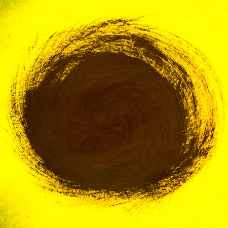 abstract yellow-black background, beautiful and fuzzy pattern on white backgroundの写真素材