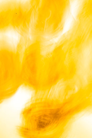 abstract yellow-black background, beautiful and fuzzy pattern on white backgroundの写真素材