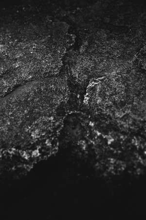 black and white stone texture, rocks and mountains close-upの写真素材