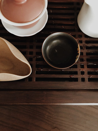 tea party at home, beautiful abstract tea background, tea ceremony close-up