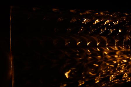 illuminated glass, patterns and lines