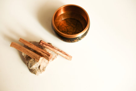 Aromatherapy Palo santo, energy cleaning, esoteric object, holy wood, incense.